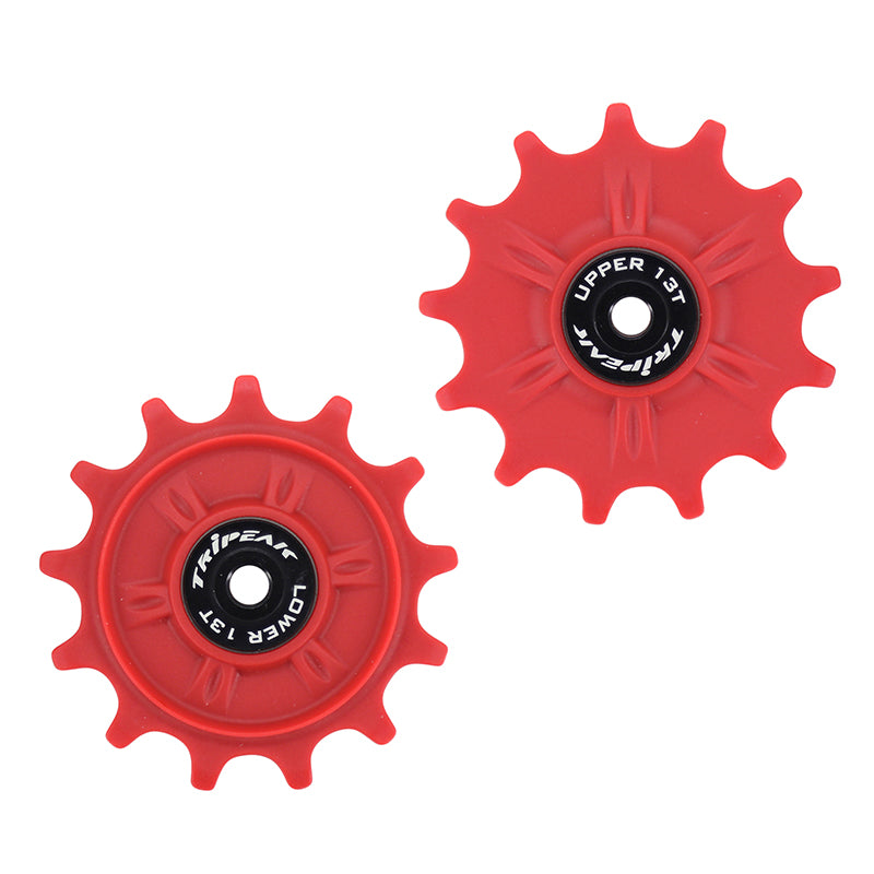 Galets gravel-vtt Tripeak céram. 13-13 dents 11 v pour Shimano GRX-XT (GRX 812-817-XTM8000) – Rouge