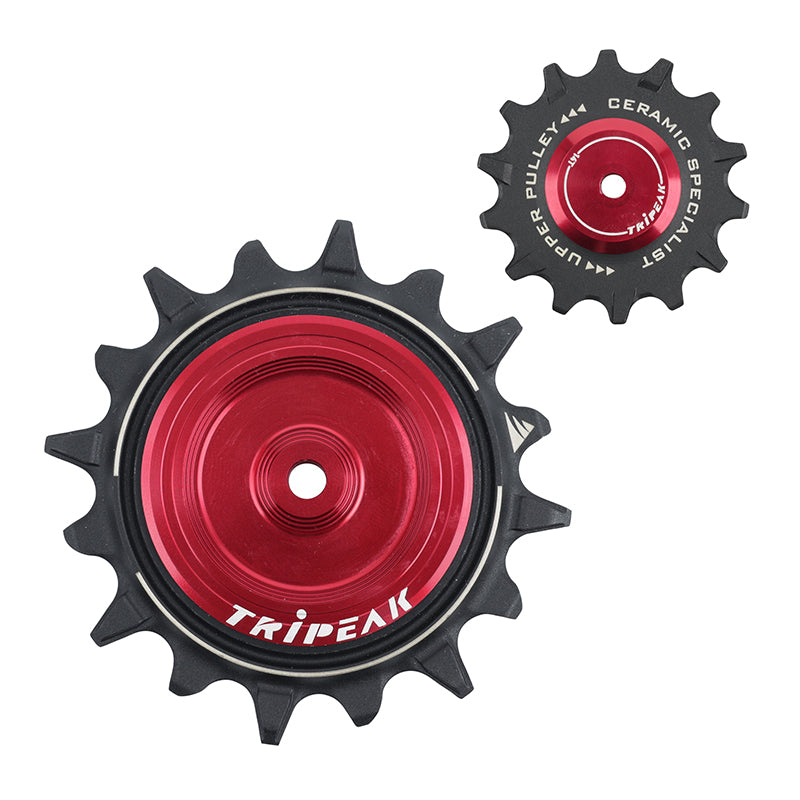 Galets route-gravel Tripeak céram. 14-16 dents 12 v pour SRAM eTap AXS – Rouge