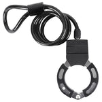 Antivol câble à boucle avec menotte Ø 8 mm 1 m – niveau 6