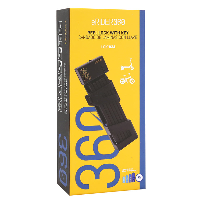 Antivol pliant 95 cm noir – niveau 9 – vue 6