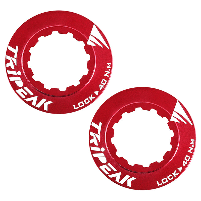 Écrous de disque Centerlock Tripeak alu ultra léger 7 g serrage interne (paire) – Rouge