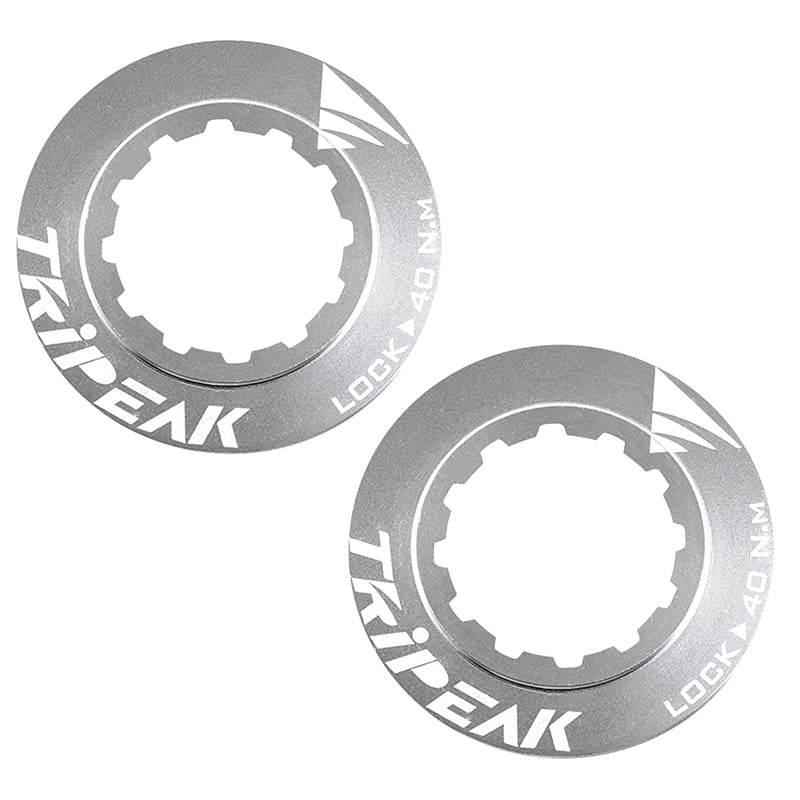 Écrous de disque Centerlock Tripeak alu ultra léger 7 g serrage interne (paire) – Argent