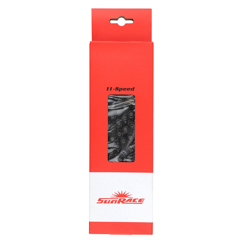 Chaîne Sunrace U-Series CNU11A 11 vitesses noire 126 maillons compatible CUES – vue 3