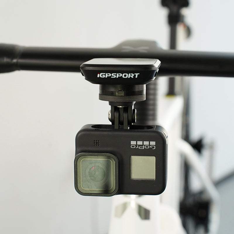Support compteur et éclairage iGPSport M82S sous cintre-potence intégré – vue 2