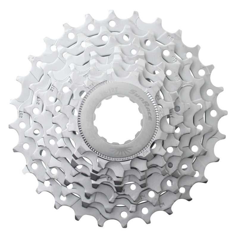 Cassette VTT Sunrace M63 7 vitesses nickel compatible Shimano-SRAM – 12-28