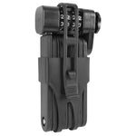 Antivol pliant à combinaison 90 cm noir avec support – niveau 8