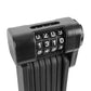 Antivol pliant à combinaison 90 cm noir avec support – niveau 8 – vue 4