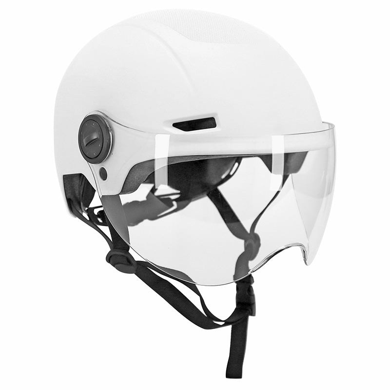 Casque urbain Trendy avec visière 55-58 – Blanc