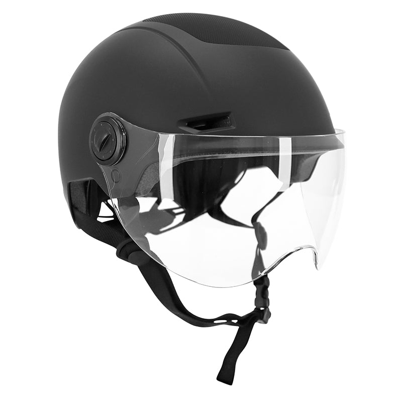Casque urbain Trendy avec visière 55-58 – Noir