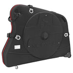 Valise de transport vélo rigide thermoformée noire avec roulettes