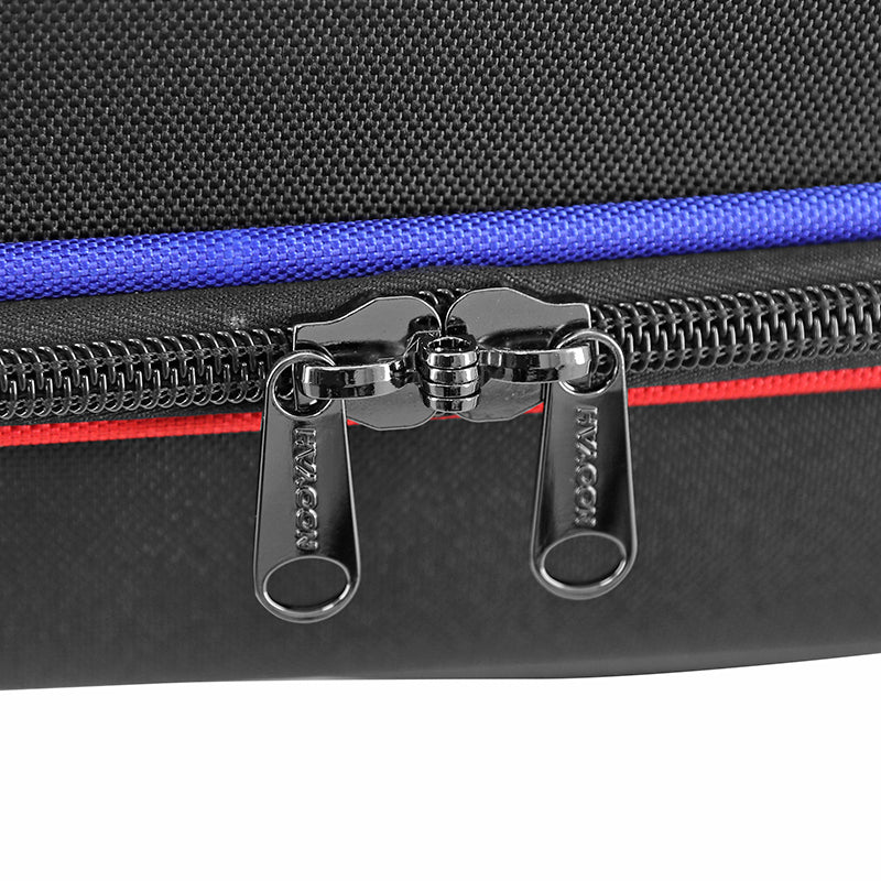 Valise de transport vélo rigide thermoformée noire avec roulettes – vue 2