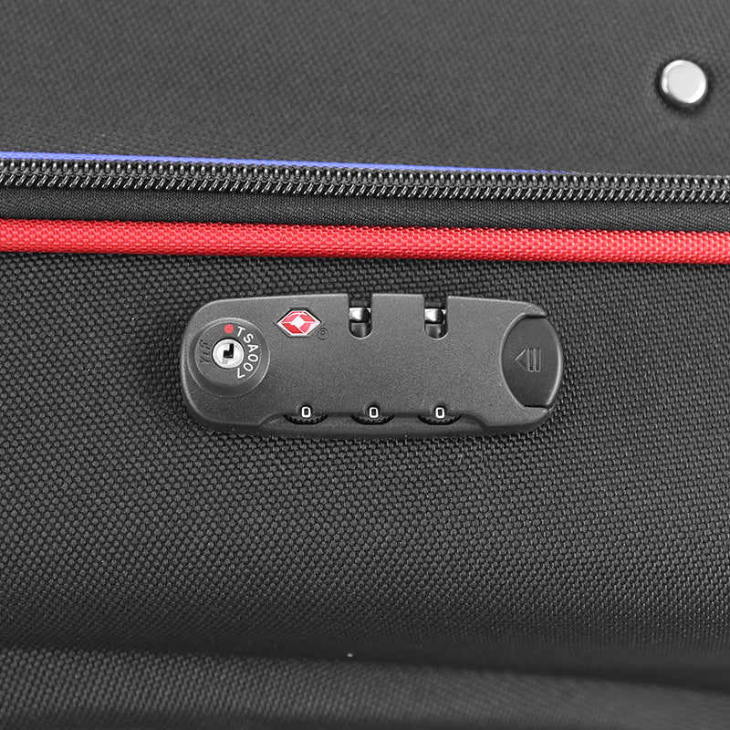 Valise de transport vélo rigide thermoformée noire avec roulettes – vue 19
