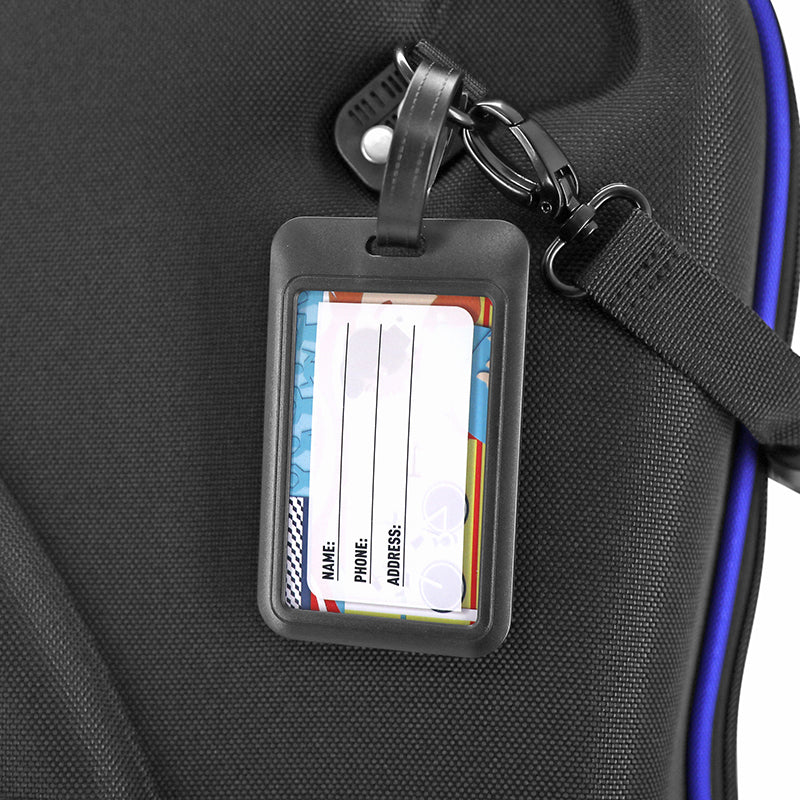 Valise de transport vélo rigide thermoformée noire avec roulettes – vue 20