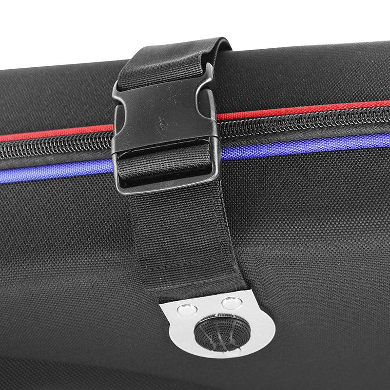 Valise de transport vélo rigide thermoformée noire avec roulettes – vue 21