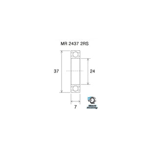 Roulement de boîtier de pédalier PF 24 x 37 mm B3 BLACKBEARING
