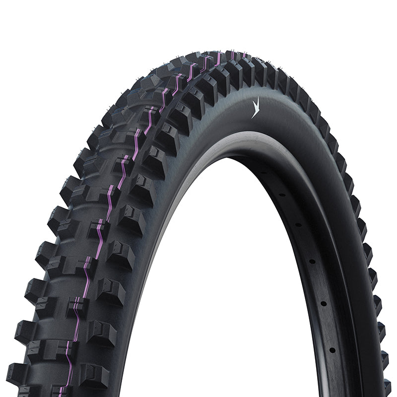 Pneu VTT gravity-VAE Schwalbe Shredda Front Radial noir tringle souple tubeless ready – 29 x 2,50 (63-622)