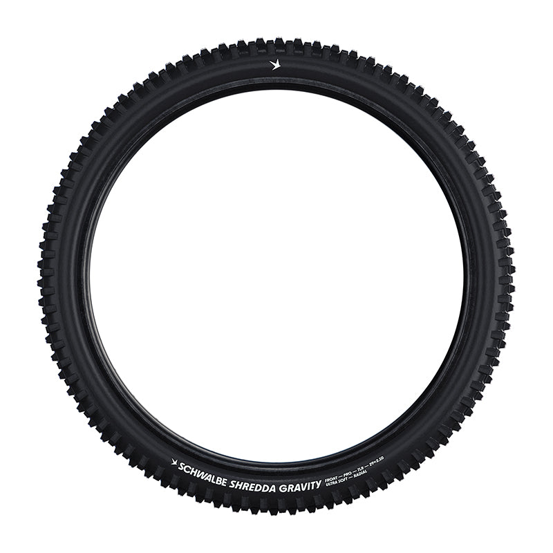 Pneu VTT gravity-VAE Schwalbe Shredda Front Radial noir tringle souple tubeless ready – 29 x 2,50 (63-622) – vue 3