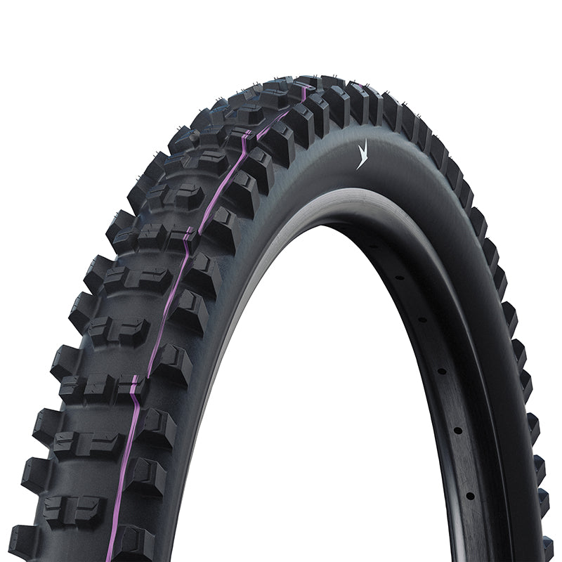Pneu VTT gravity-VAE Schwalbe Shredda Rear Radial noir tringle souple tubeless ready – 29 x 2,50 (63-622)