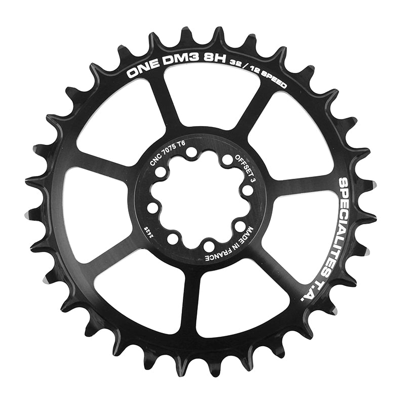 Plateau VTT TA One DM3 8H Direct Mount Boost pour SRAM GX-XX1-X01 noir 11-12 v déport 3 mm – 32 dents