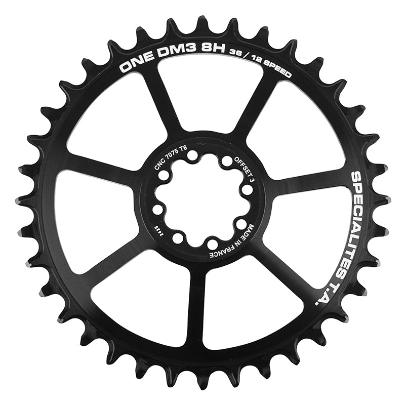 Plateau VTT TA One DM3 8H Direct Mount Boost pour SRAM GX-XX1-X01 noir 11-12 v déport 3 mm – 36 dents