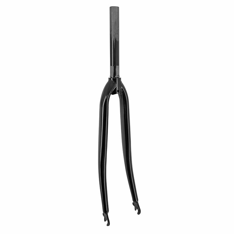 Fourche route 700C acier noir pivot lisse 1"