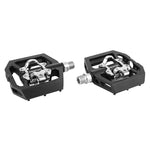 Pédales VTT Newton alu anodisé 9/16" compatibles cales Shimano (paire) – Noir