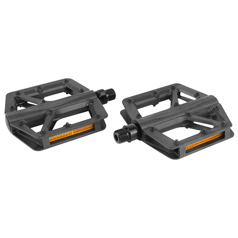 Pédales VTT-BMX Newton carbone injecté noir 9/16" (paire)