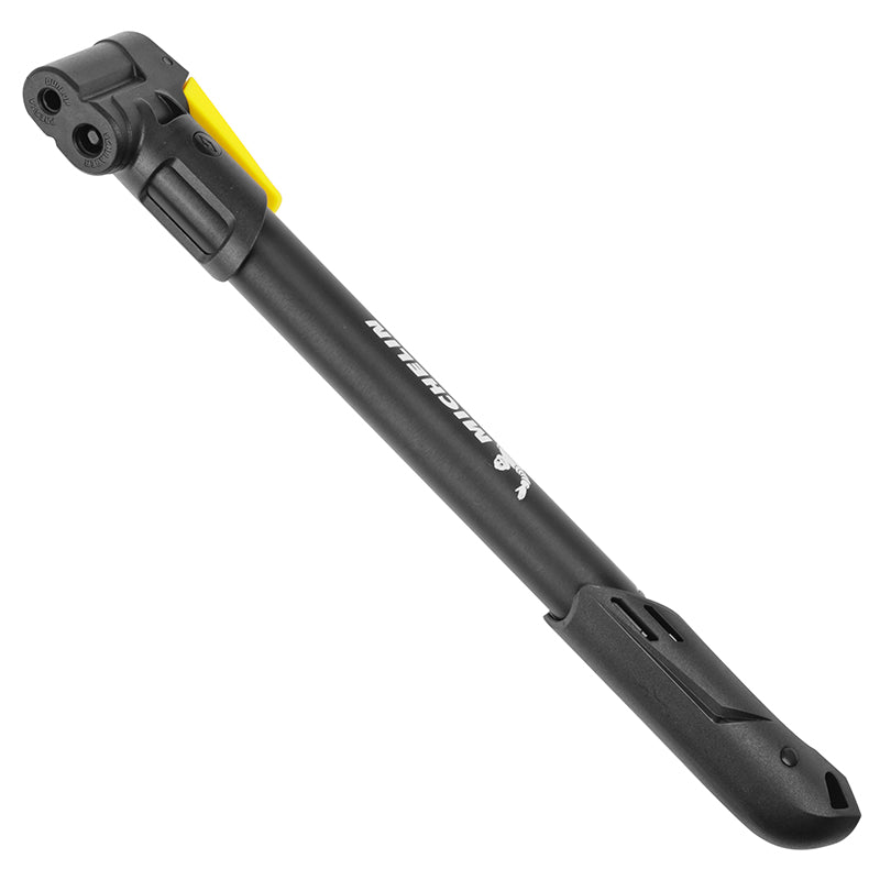 Mini pompe route-VTT Michelin alu-résine double embout 280 mm