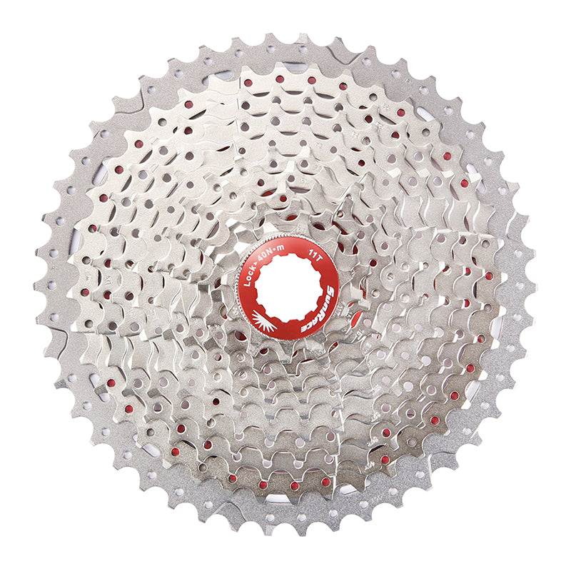 Cassette Sunrace CSMX8 11 vitesses 11-42 gravel argent compatible Shimano