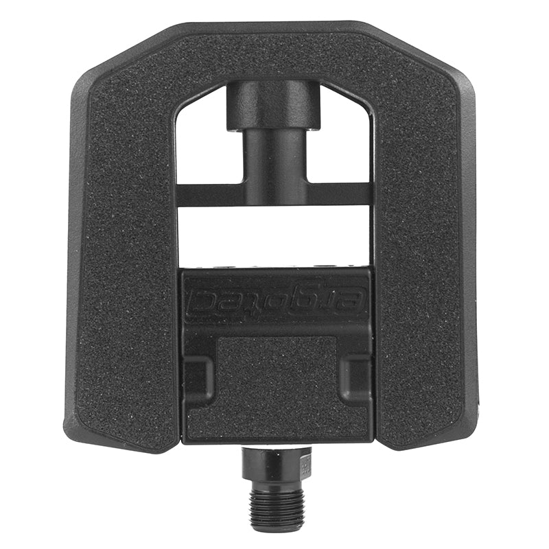 Pédales city pliantes Ergotec alu-résine noires 9/16" 100 x 102 mm (paire) – vue 2