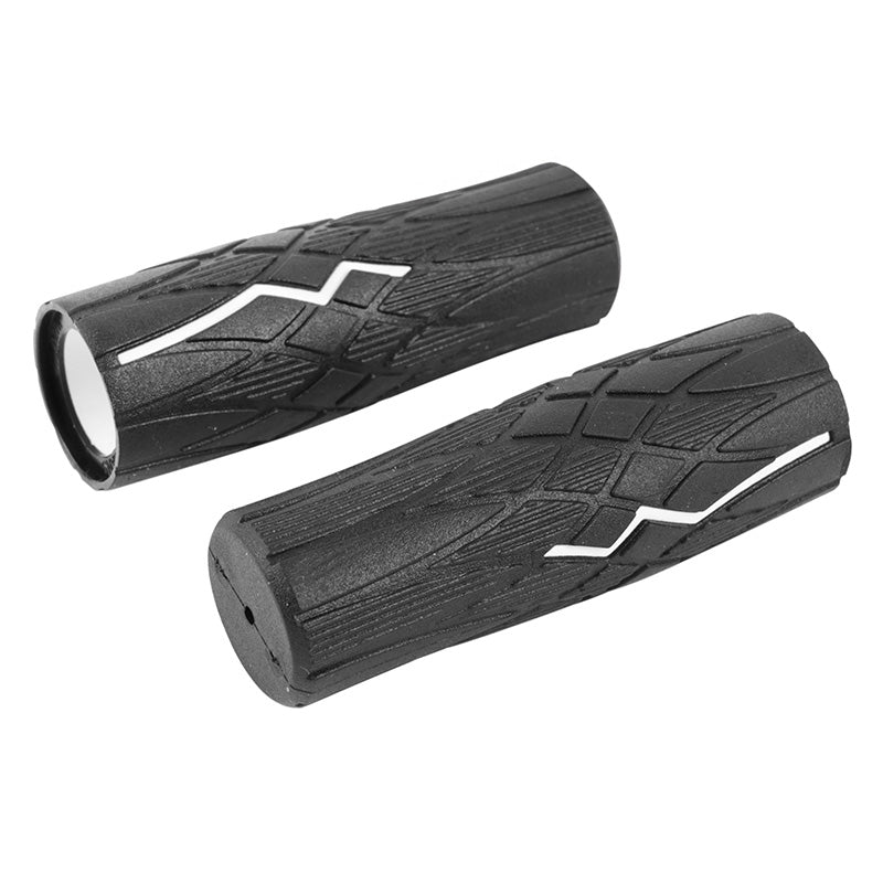 Poignées enfant Herrmans Grip Dude blanc-noir Ø 22 mm (paire) – 90 mm