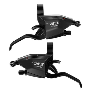 Leviers-manettes VTT LTWOO 3 x 8 vitesses V-Brake (paire)