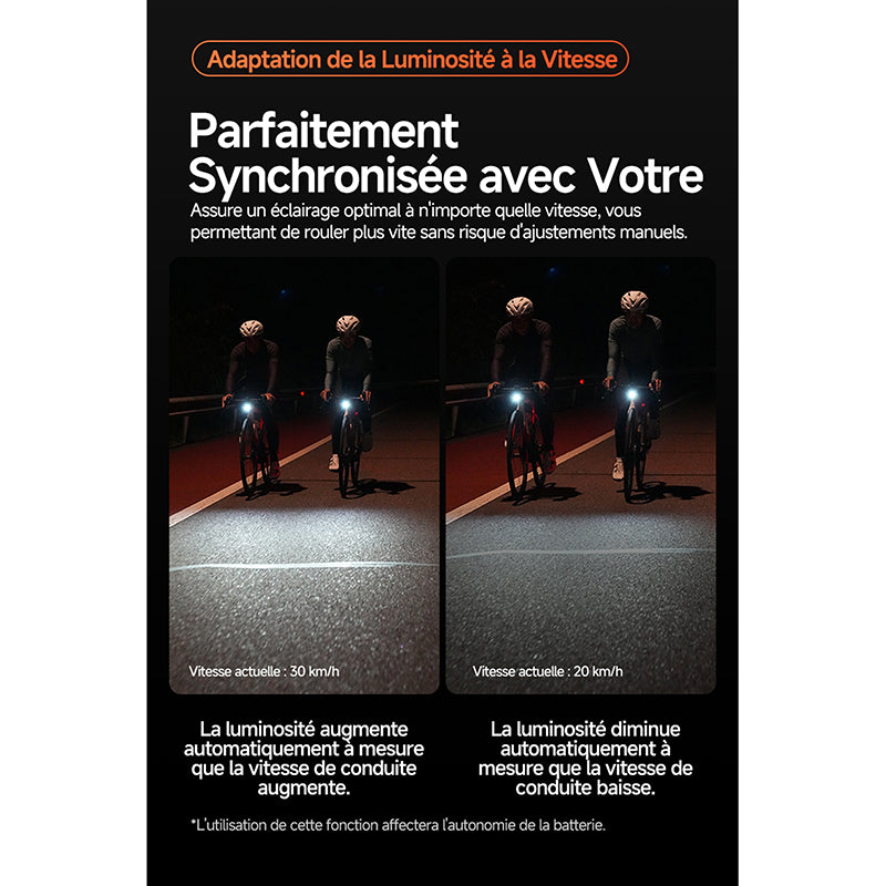 Éclairage avant intelligent iGPSport VS1200S – vue 7