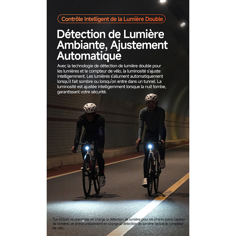 Éclairage avant intelligent iGPSport VS1200S – vue 8