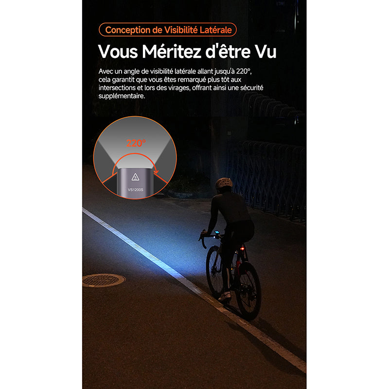 Éclairage avant intelligent iGPSport VS1200S – vue 16
