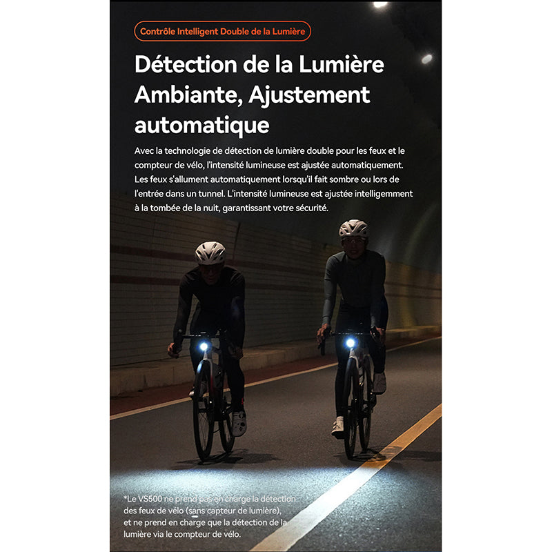 Éclairage avant intelligent iGPSport VS1800S – vue 5