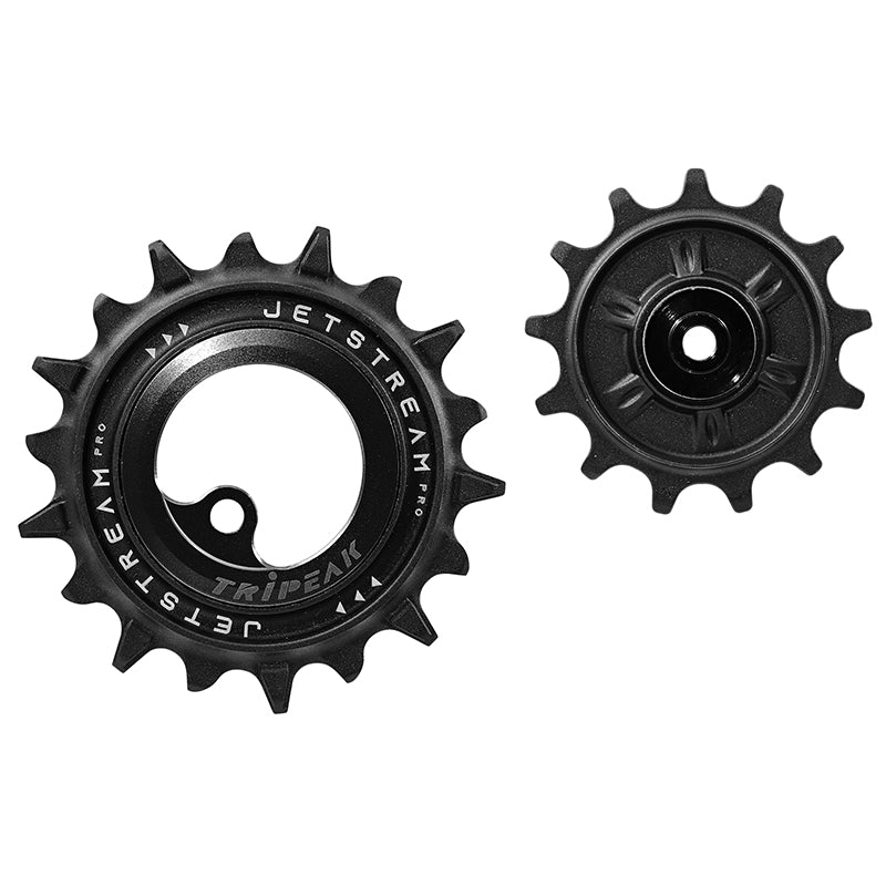 Galets Tripeak AOPW céram. 13-18 dents 12x1-11x2 v pour Shimano XT-SLX 12 v, GRX 822 – Noir