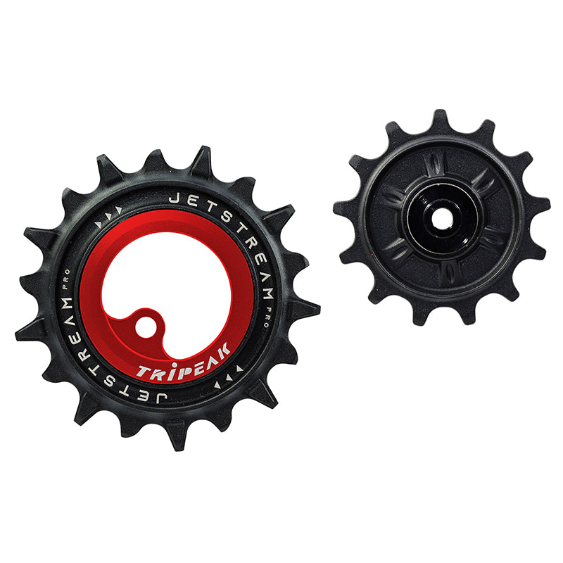 Galets Tripeak AOPW céram. 13-18 dents 12x1-11x2 v pour Shimano XT-SLX 12 v, GRX 822 – Rouge