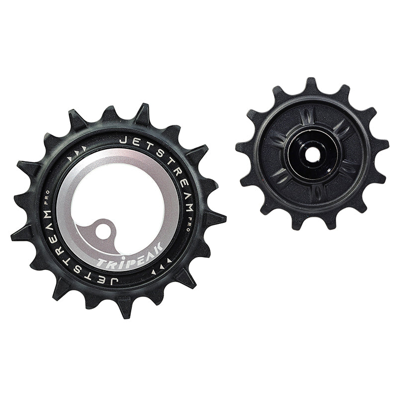 Galets Tripeak AOPW céram. 13-18 dents 12x1-11x2 v pour Shimano XT-SLX 12 v, GRX 822 – Argent
