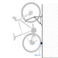 Support mural Ibera 1 vélo fixation sur roue – vue 4