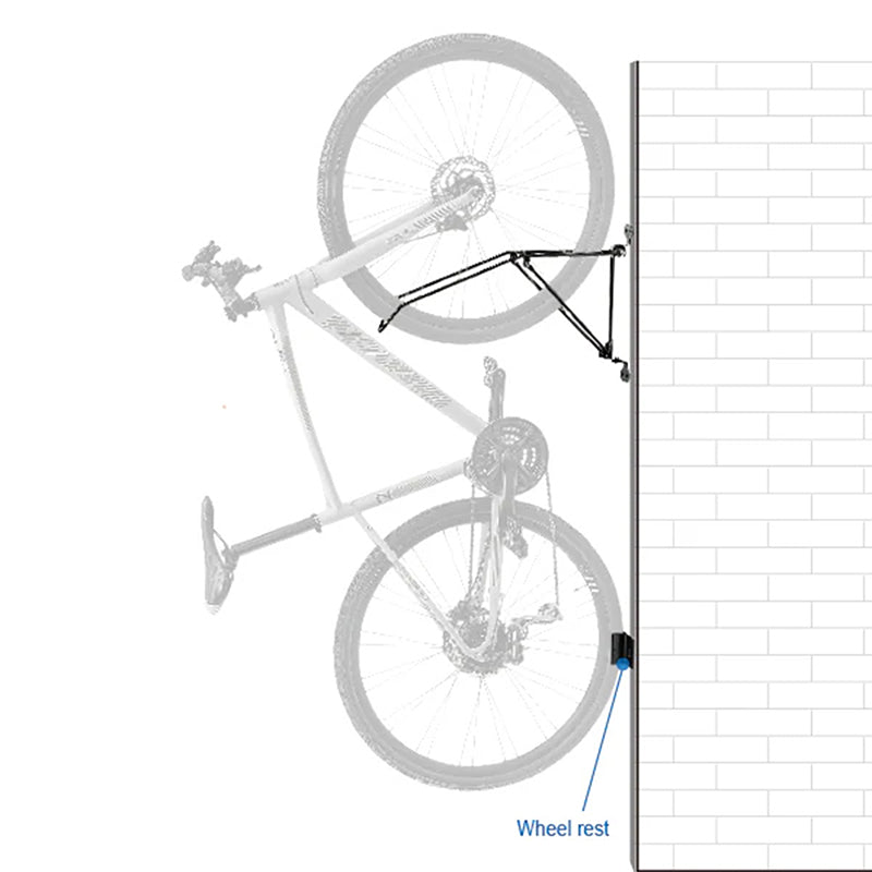Support mural Ibera 1 vélo fixation sur roue – vue 4