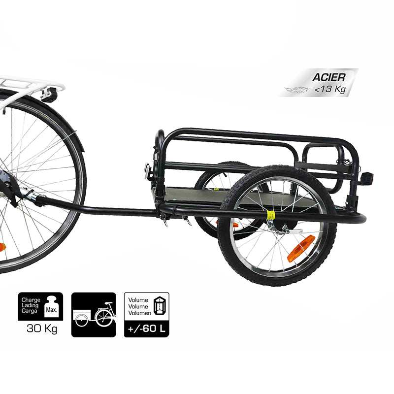 Remorque utilitaire pliable roues 16" – 30 kg – vue 4