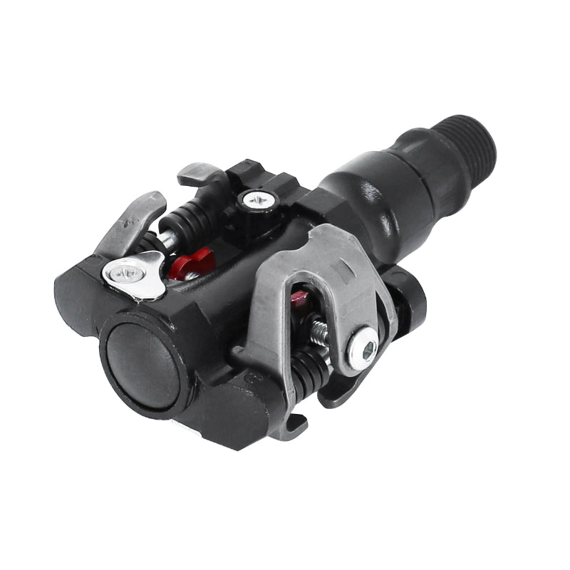 Pédales automatiques VTT Newton type SPD alu noir avec cales (paire)