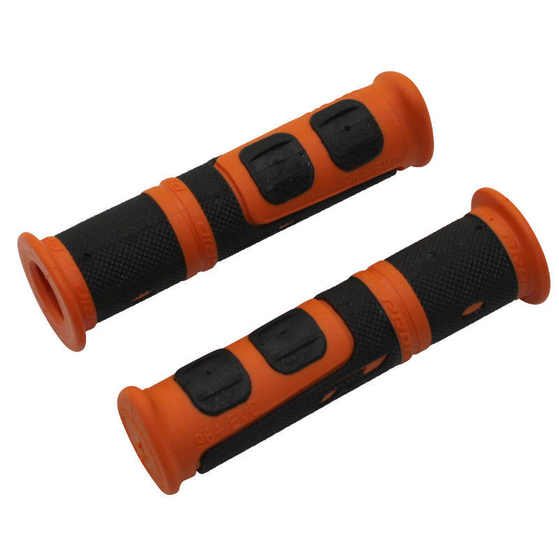 Poignées VTT Progrip 964 Evo 120 mm prédécoupées 90 mm (paire) – Noir-orange