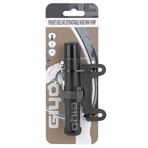 Mini pompe Giyo Micro alu noire 127 mm avec flexible – vue 2