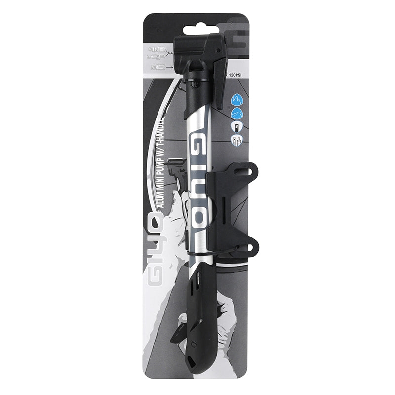 Mini pompe Giyo alu 280 mm – Presta et Schrader – vue 5