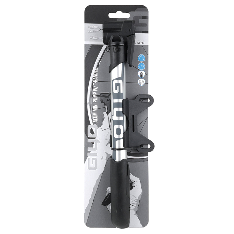 Mini pompe Giyo alu 280 mm – Presta et Schrader – vue 8