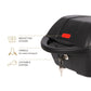Top case Polisport 11 L noir fixation MIK et MIK HD 2.0 à clé – vue 2