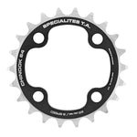 Plateau VTT TA Chinook 4 br. 64 mm pour Shimano-SRAM-FSA intérieur triple noir 9 v – 22 dents