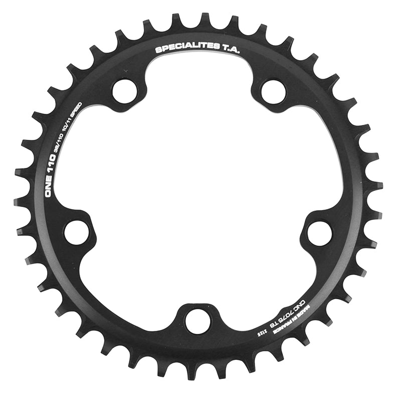 Plateau gravel TA 5 br. 110 mm pour Shimano GRX mono noir – 38 dents